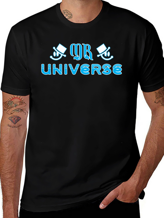Mr. Universe Graphic T-Shirt - Black