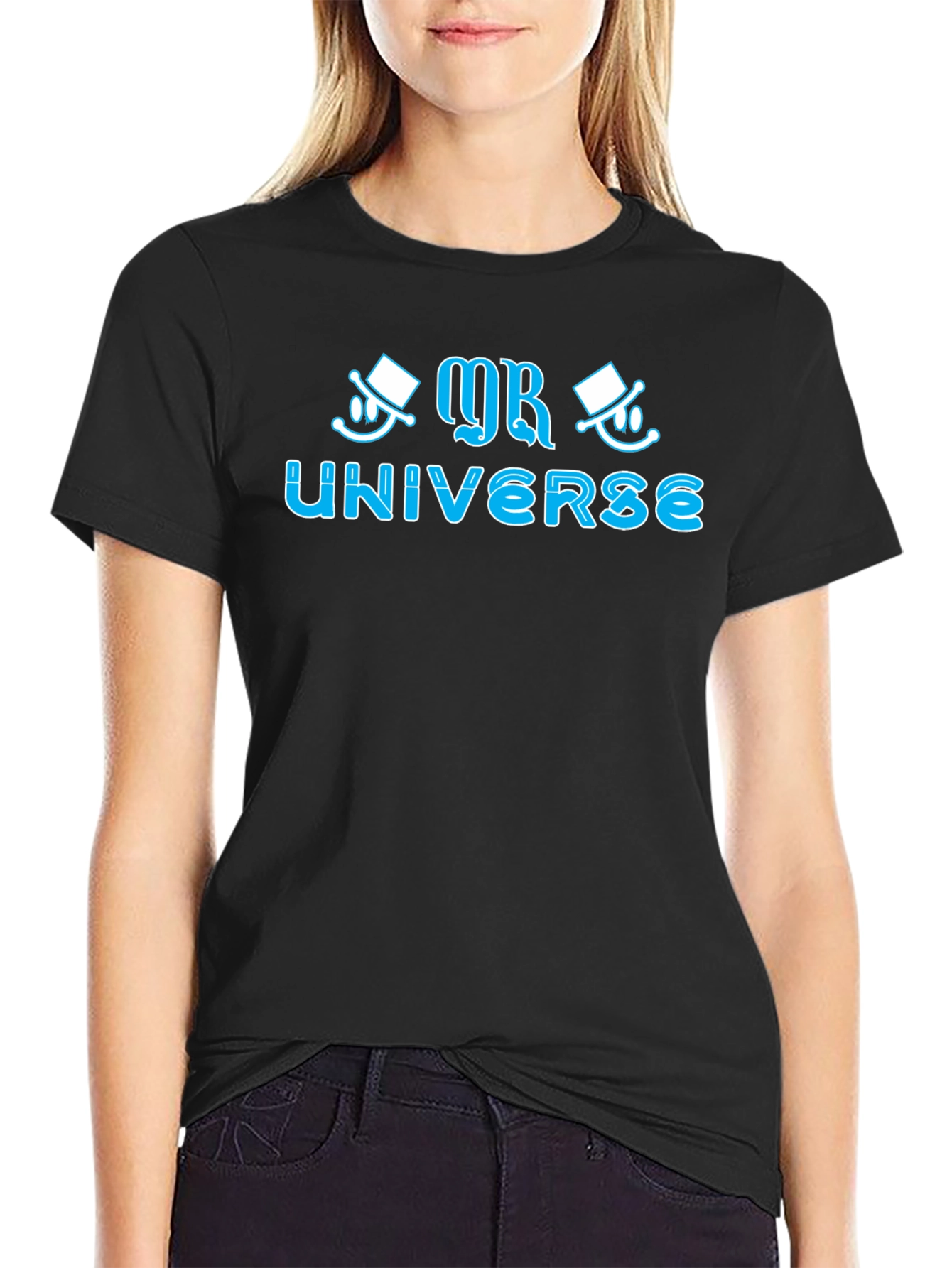 Mr. Universe Graphic T-Shirt - Black