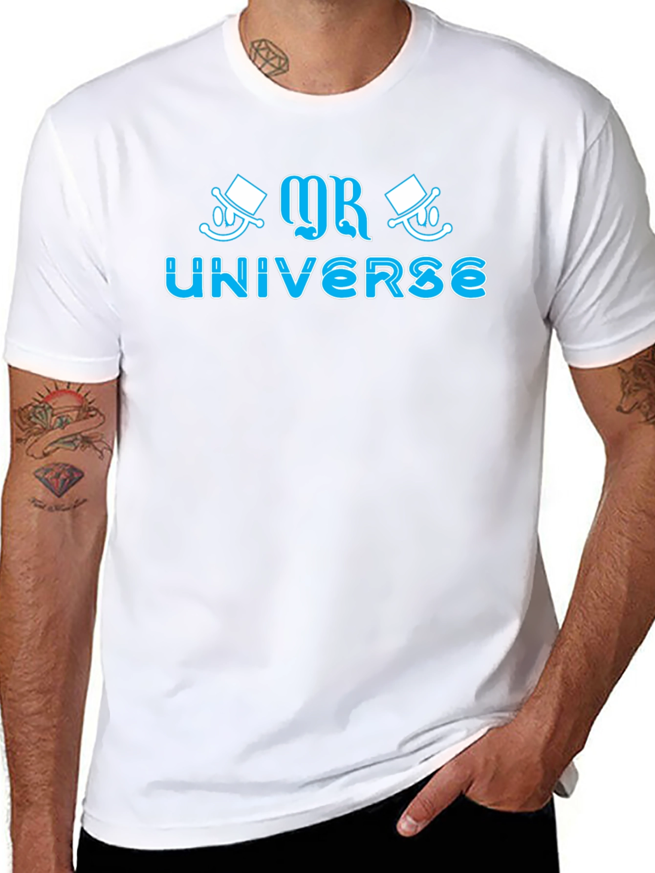 Mr. Universe Graphic T-Shirt - Black