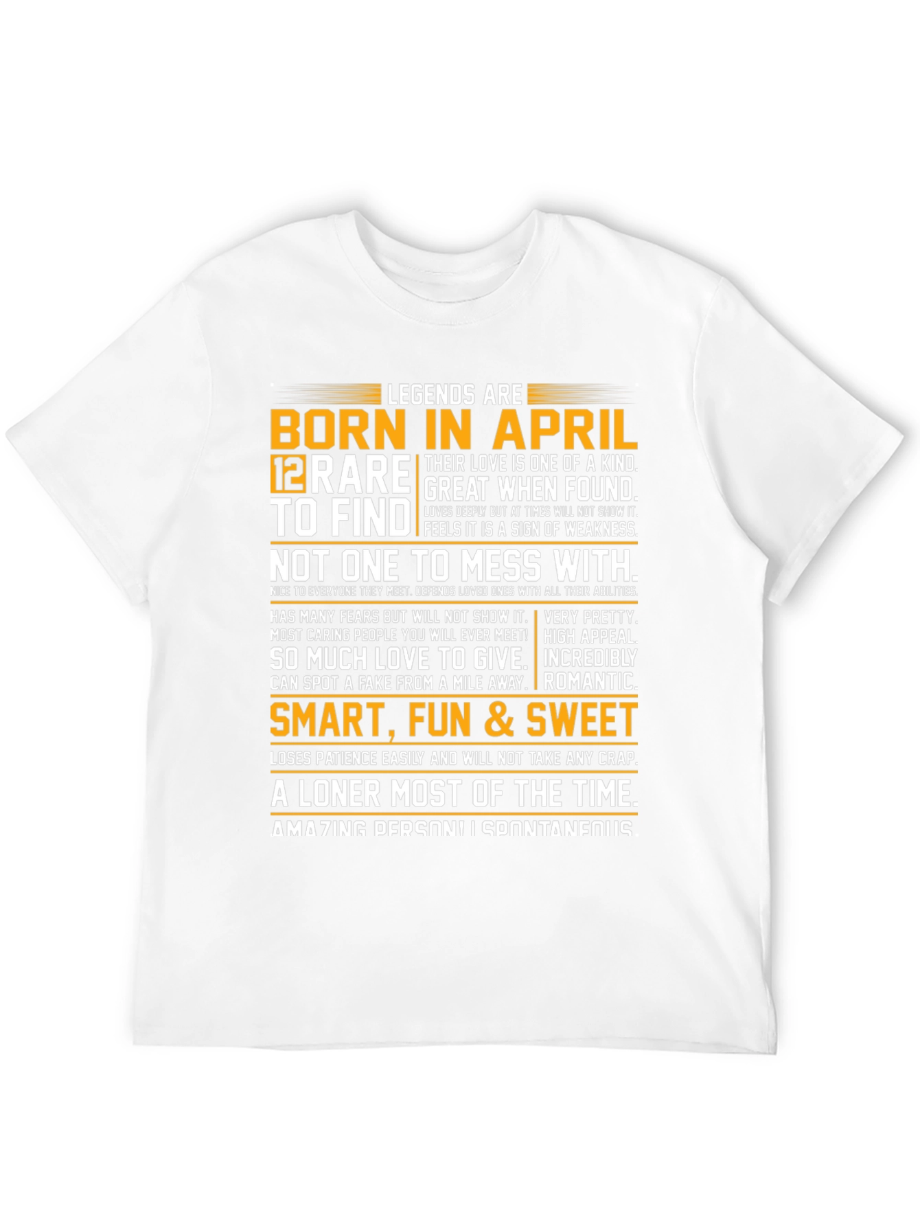 Legends Born in April Graphic T-Shirt