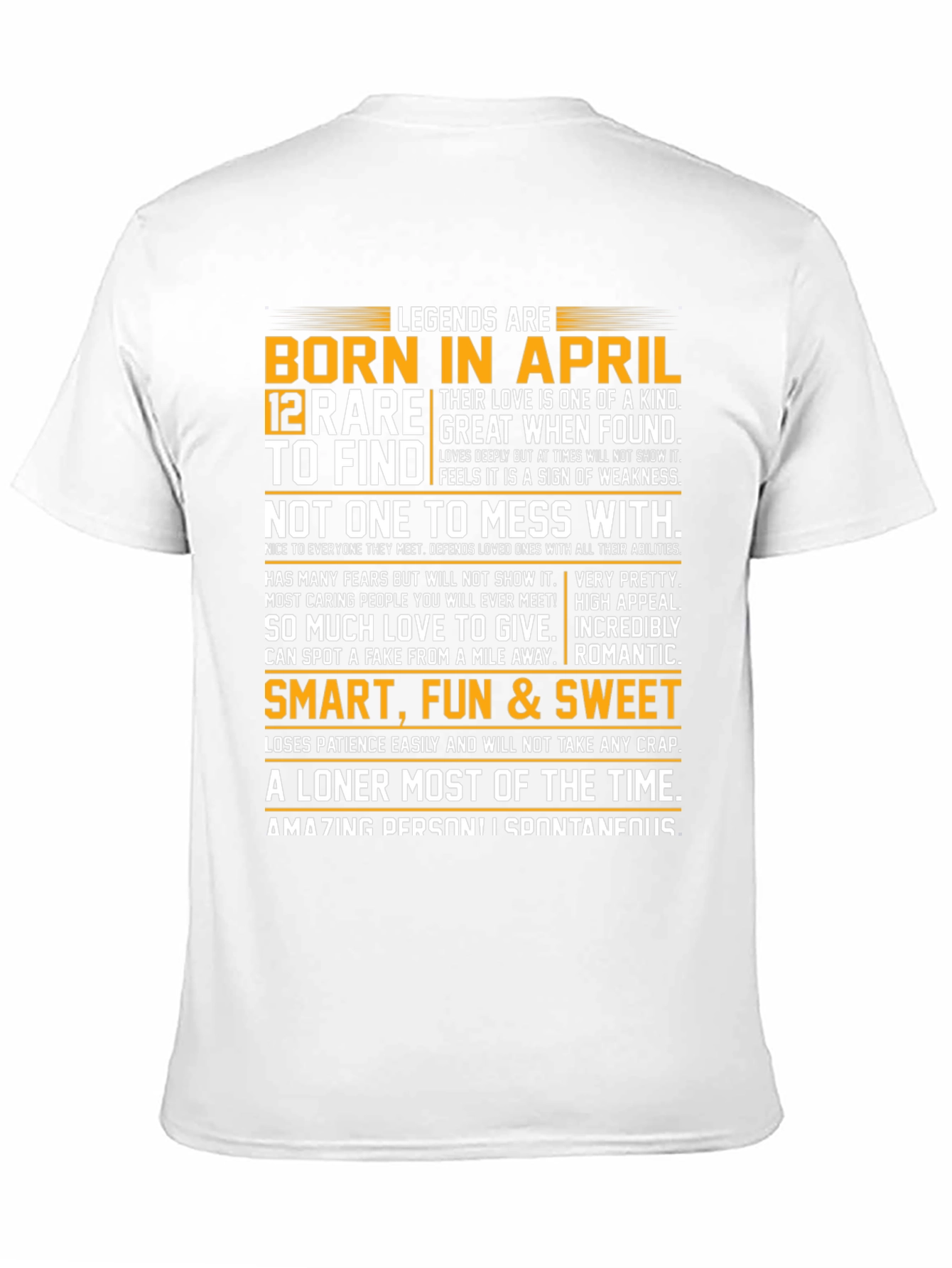 Legends Born in April Graphic T-Shirt