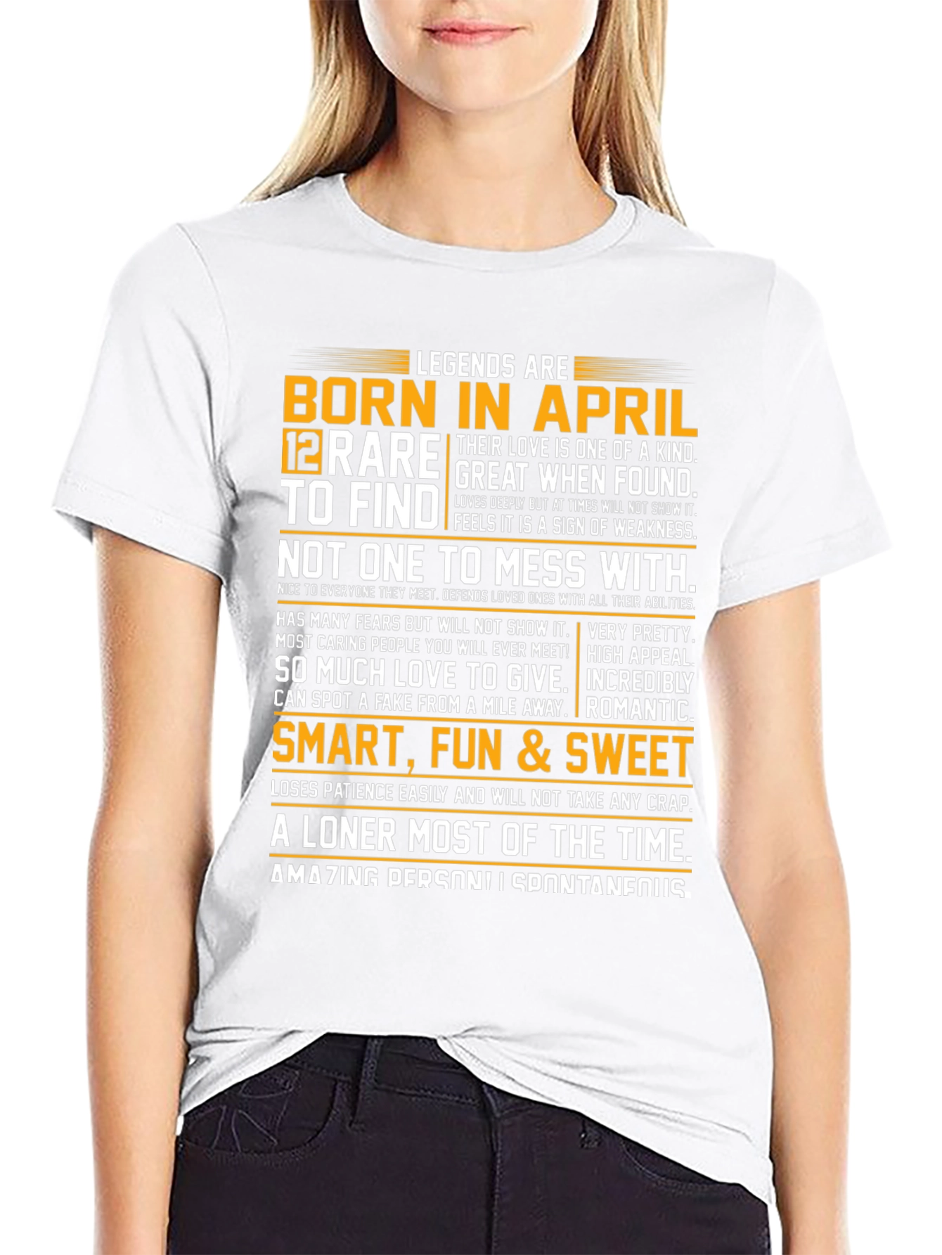 Legends Born in April Graphic T-Shirt