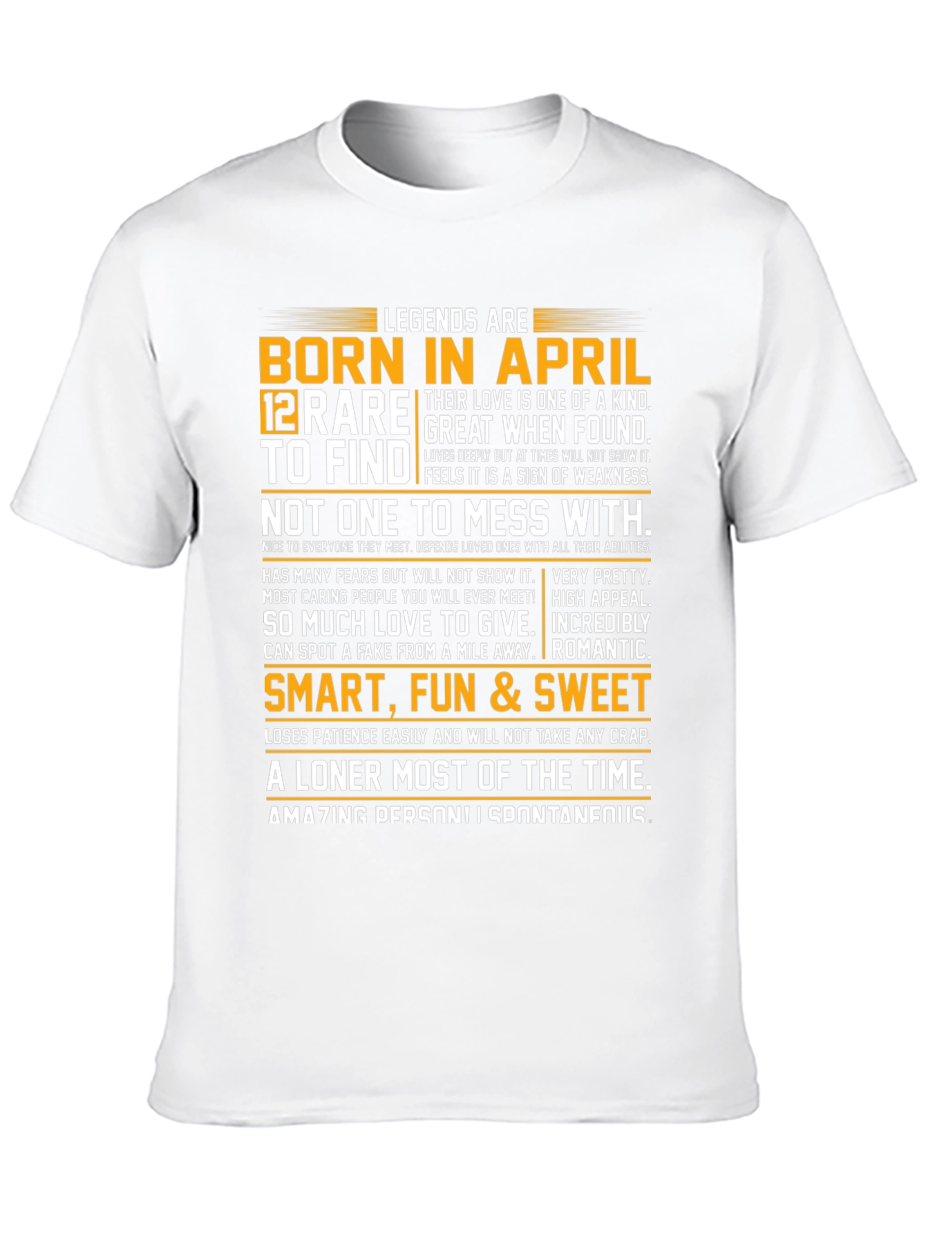 Legends Born in April Graphic T-Shirt
