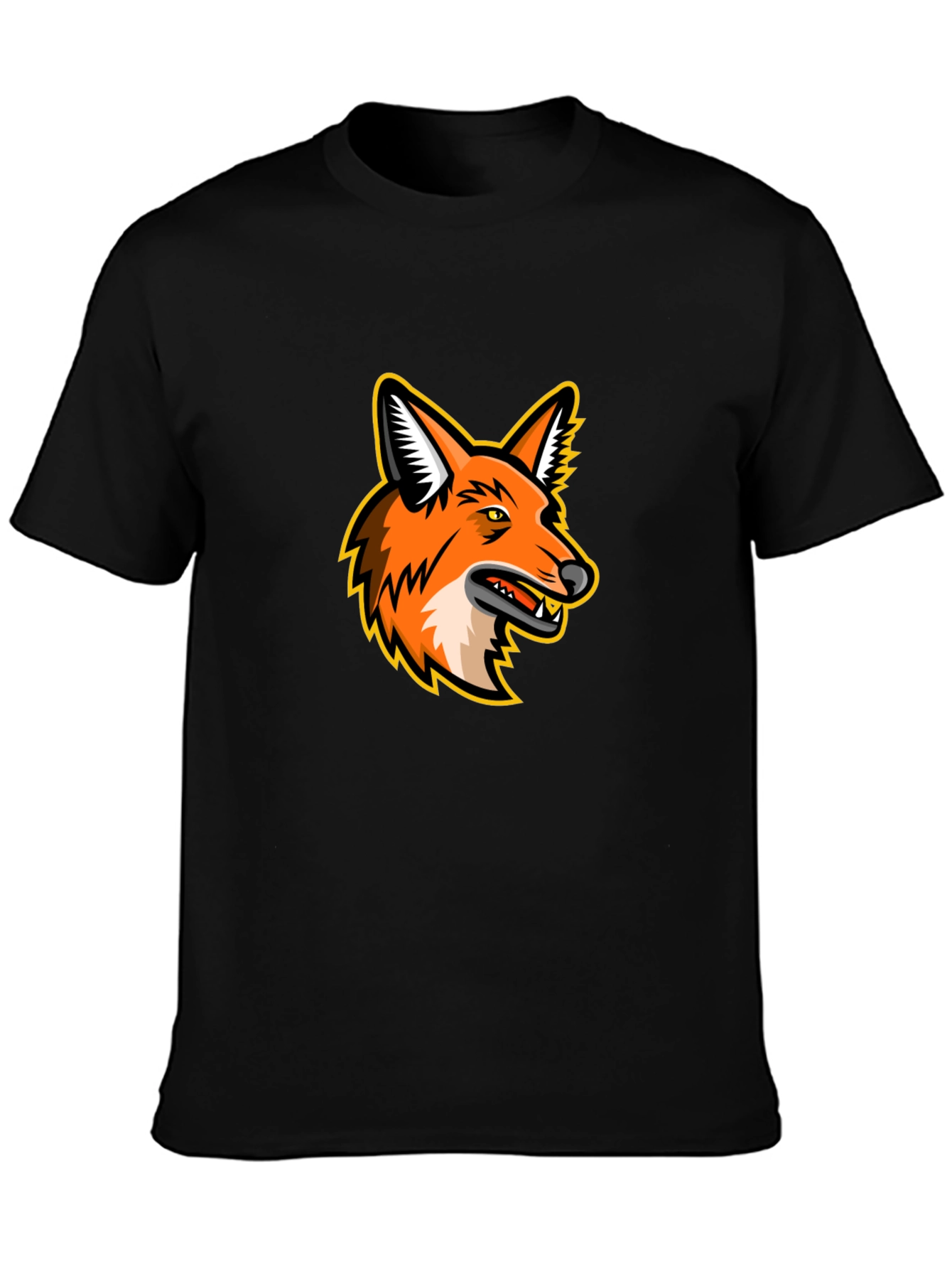 Fox Graphic T-Shirt - Mens Black Tee