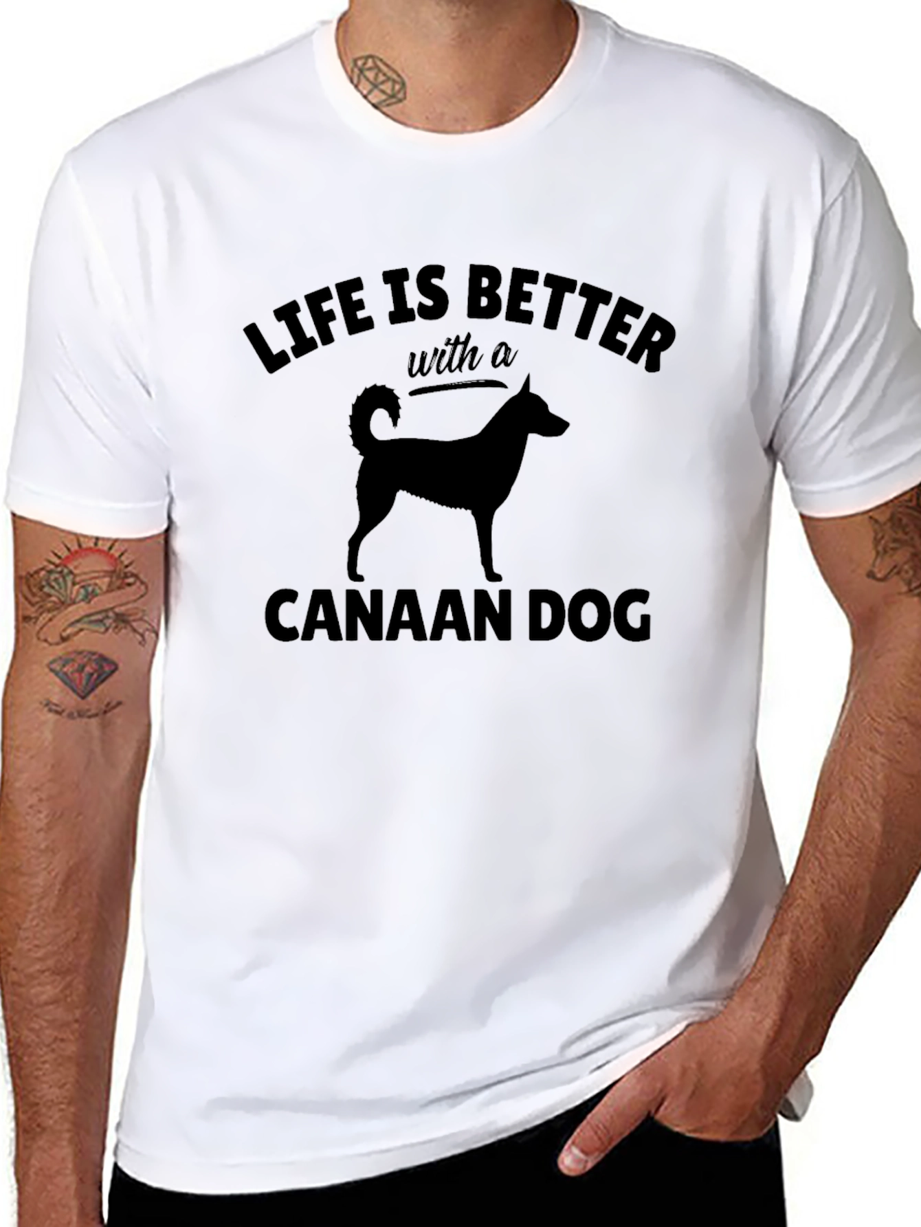 Canaan Dog T-Shirt: Life is Better Tee