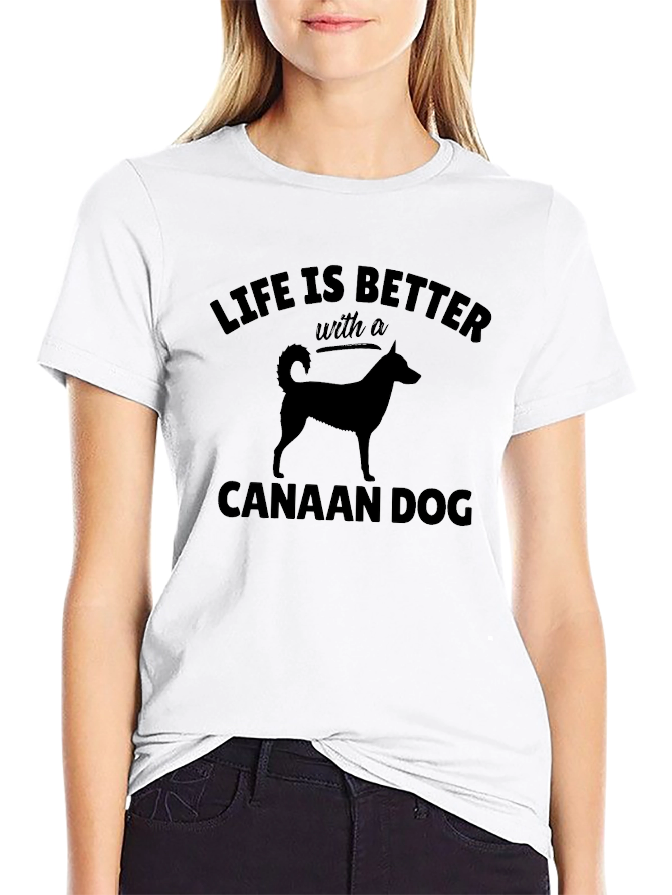 Canaan Dog T-Shirt: Life is Better Tee