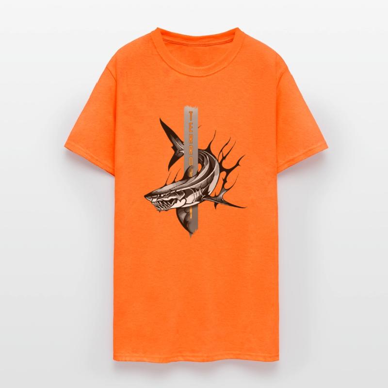Majestic Shark Illustration with a Touch of Terror
