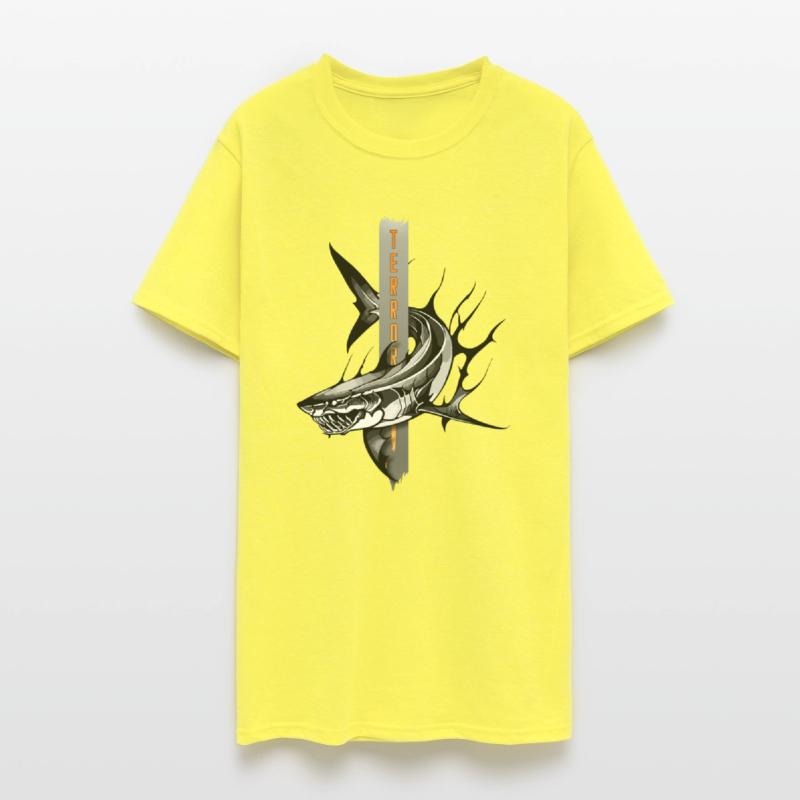 Majestic Shark Illustration with a Touch of Terror