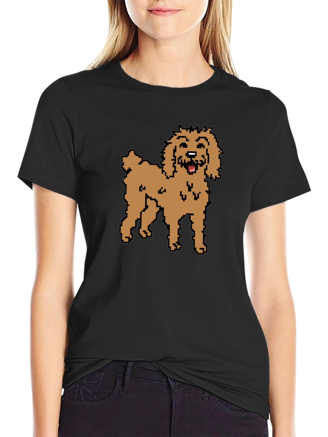 Pixel Dog T-Shirt - Cute Retro Style