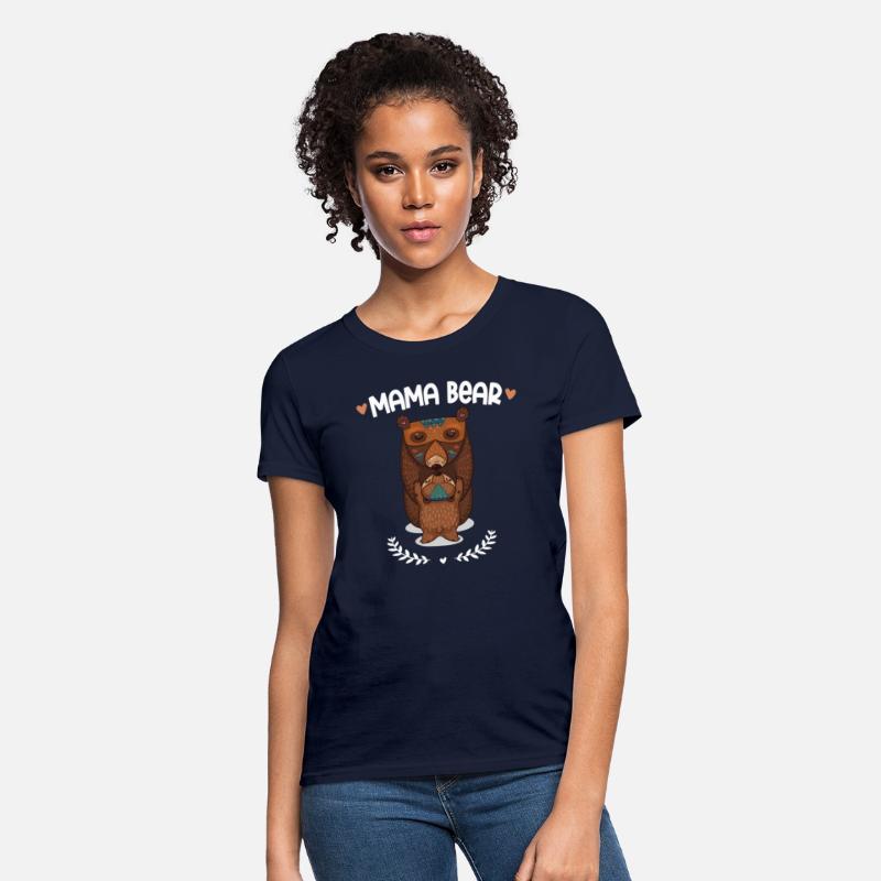 Mama Bear And Baby Casual Woodsy Forest Animal