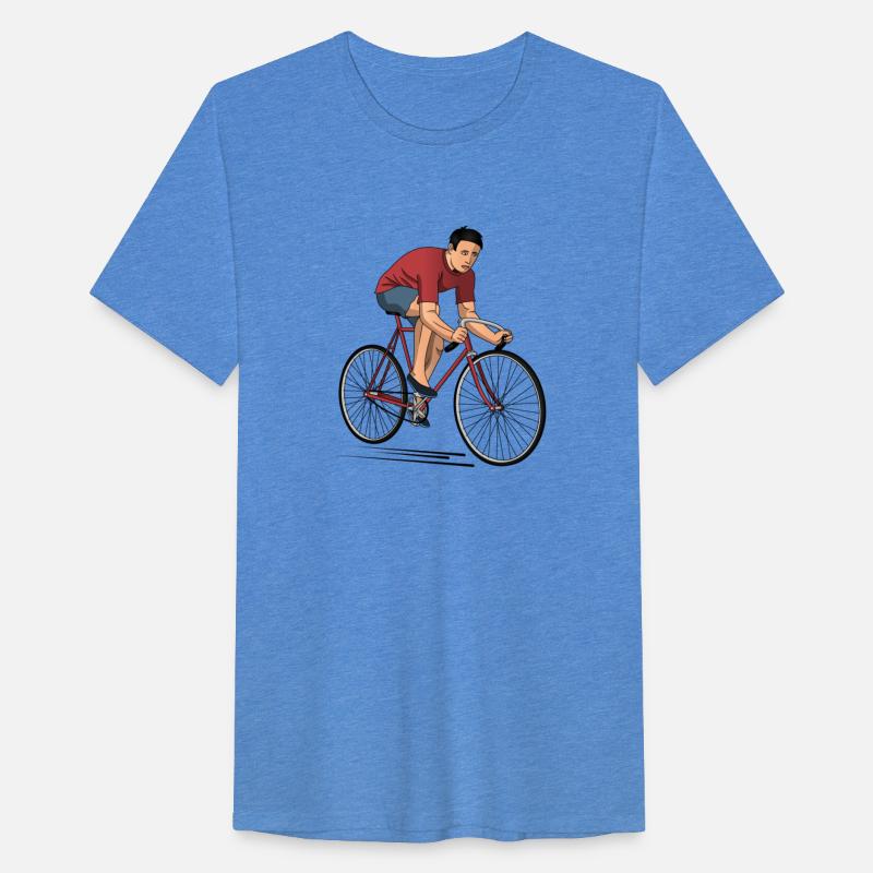 man riding a bike