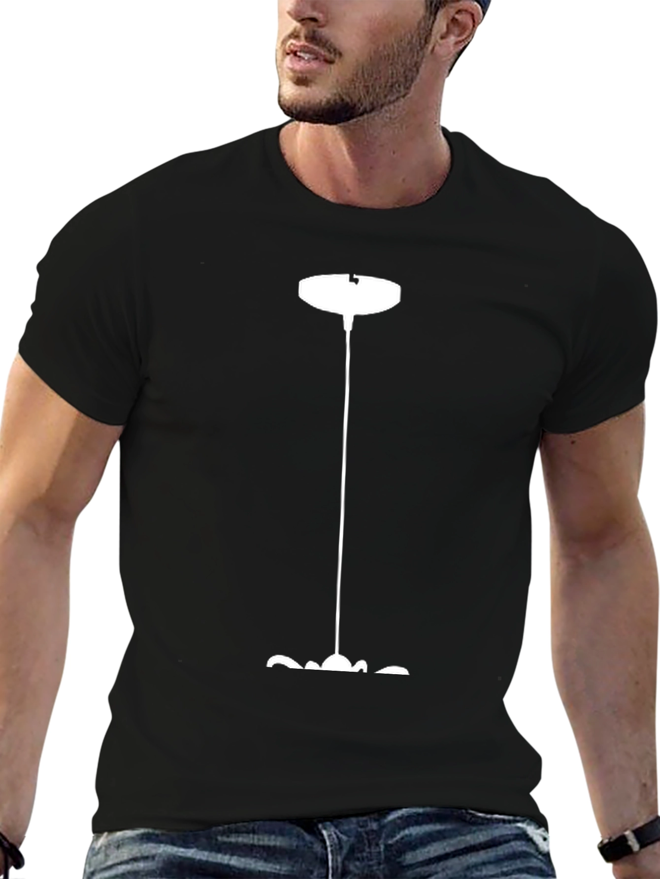 Modern Pendant Lamp T-Shirt - Black
