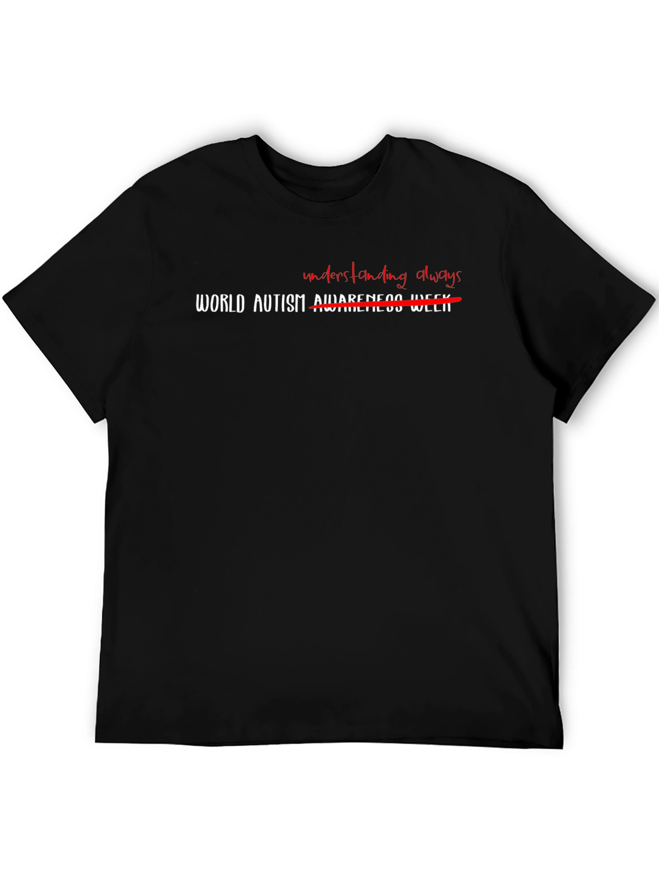 Autism Awareness Graphic T-Shirt - Understanding Always