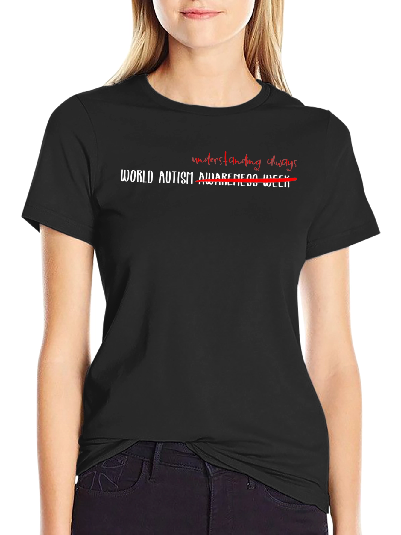 Autism Awareness Graphic T-Shirt - Understanding Always
