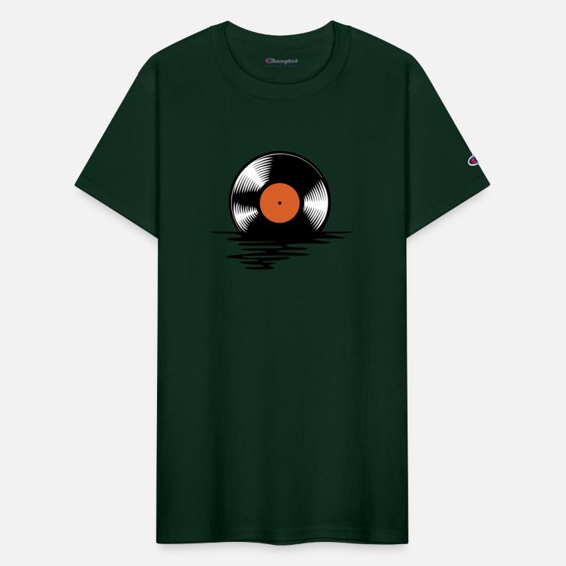 Melting vinyl disc.