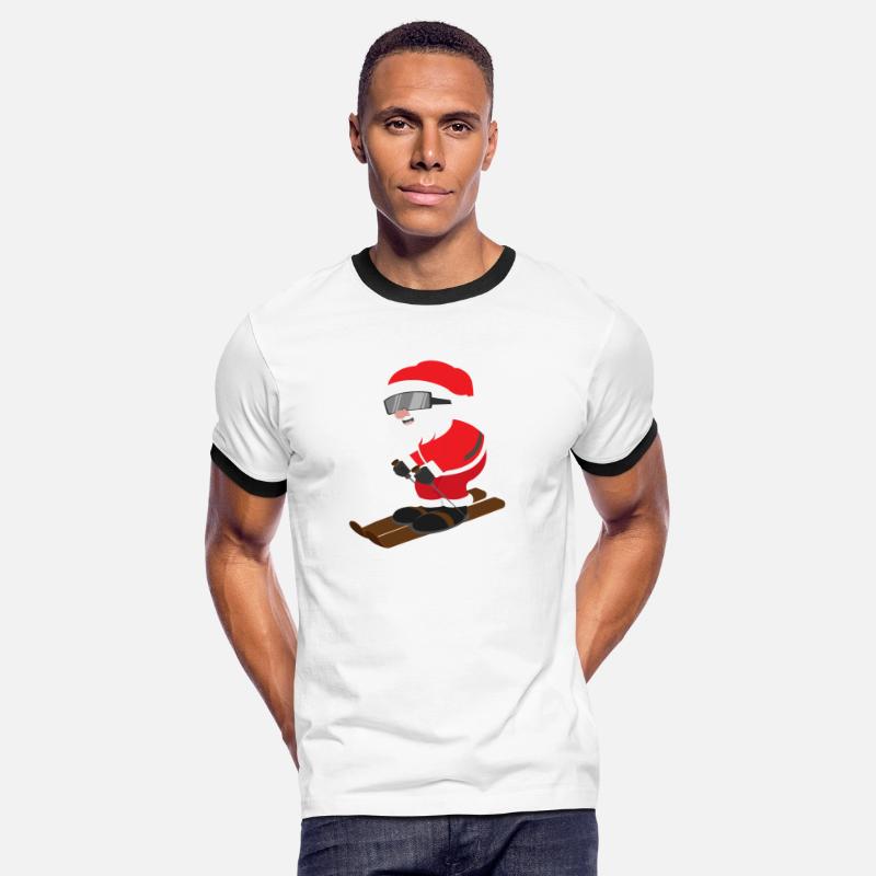 Merry Christmas - happy Santa Skiing - Gift Idea