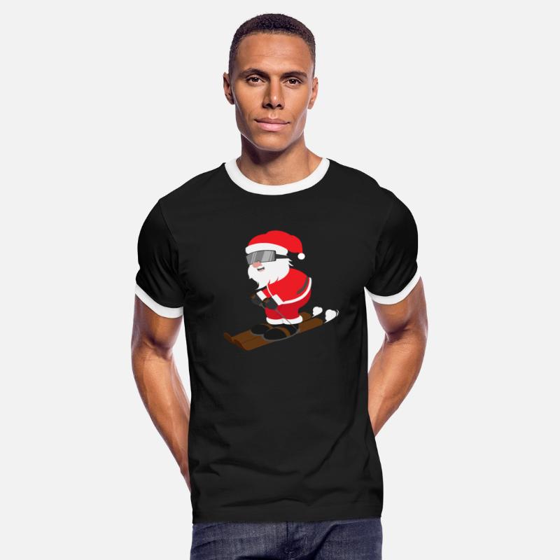 Merry Christmas - happy Santa Skiing - Gift Idea