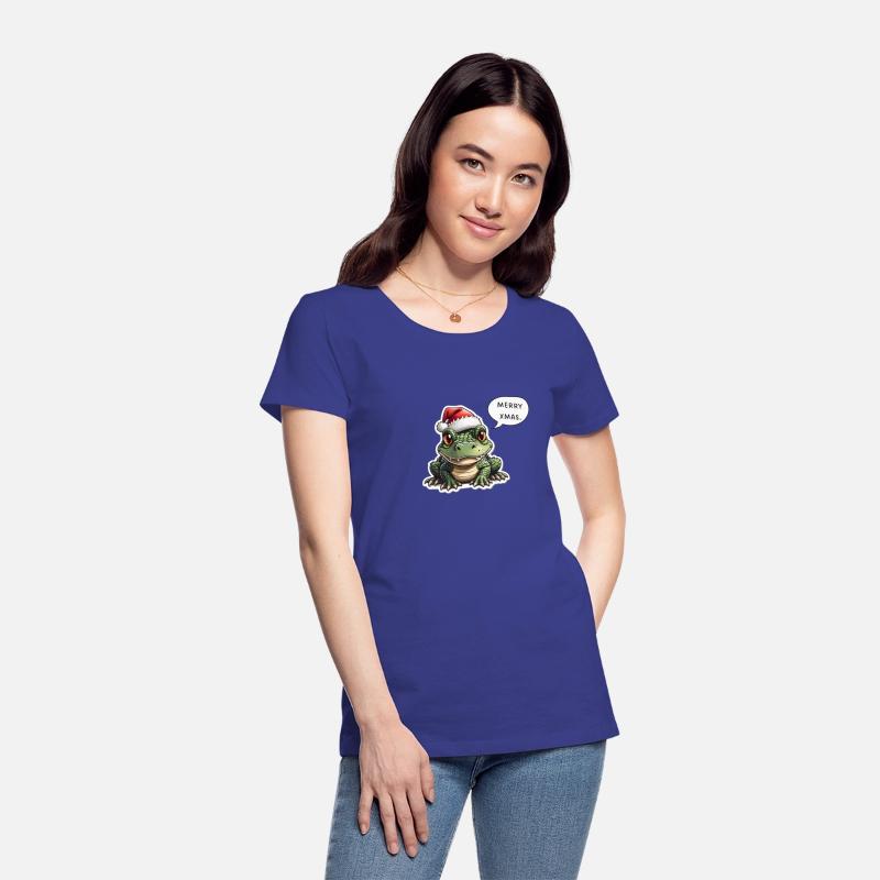 Merry Christmas Crocodile with Speech Bubble