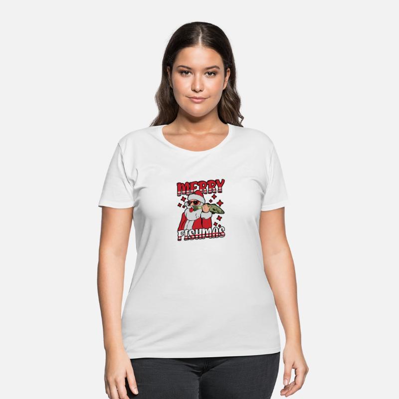 Merry Fishmas Funny Santa Claus Fishing Christmas