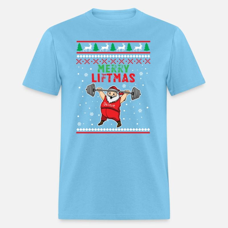 Merry Liftmas Santa Claus Workout Weight Xmas Gift
