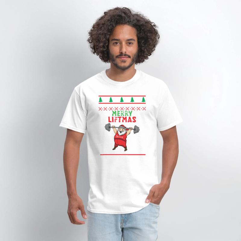 Merry Liftmas Santa Claus Workout Weight Xmas Gift