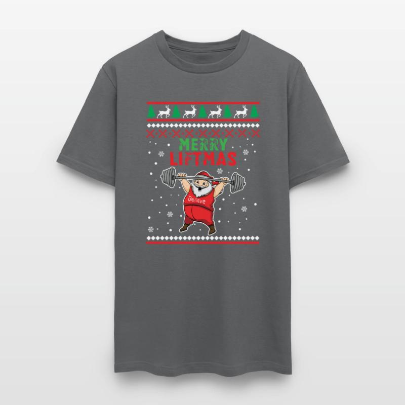 Merry Liftmas Santa Claus Workout Weight Xmas Gift