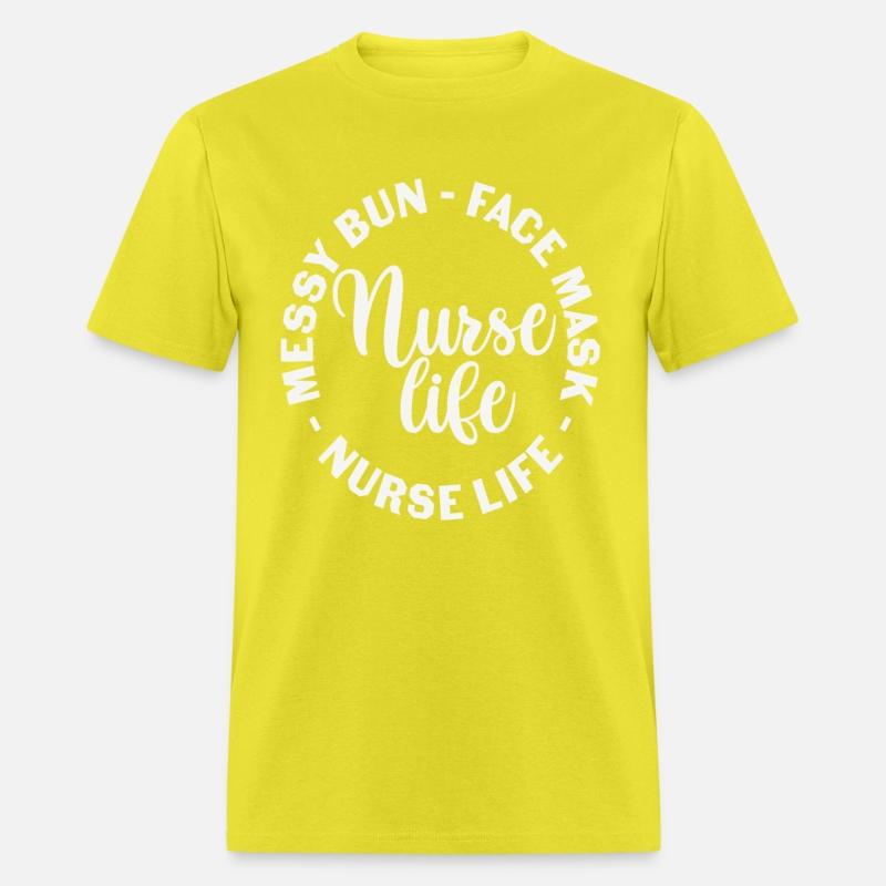 Messy Bun-face Mask-nurse Life Nursing Quotes