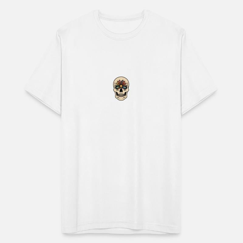 Minimalist Skull with Floral Mind Boho Skeleton