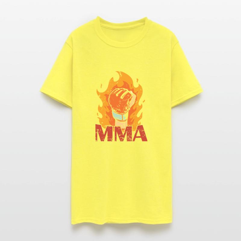 MMA burning Boxing Glove with Fire