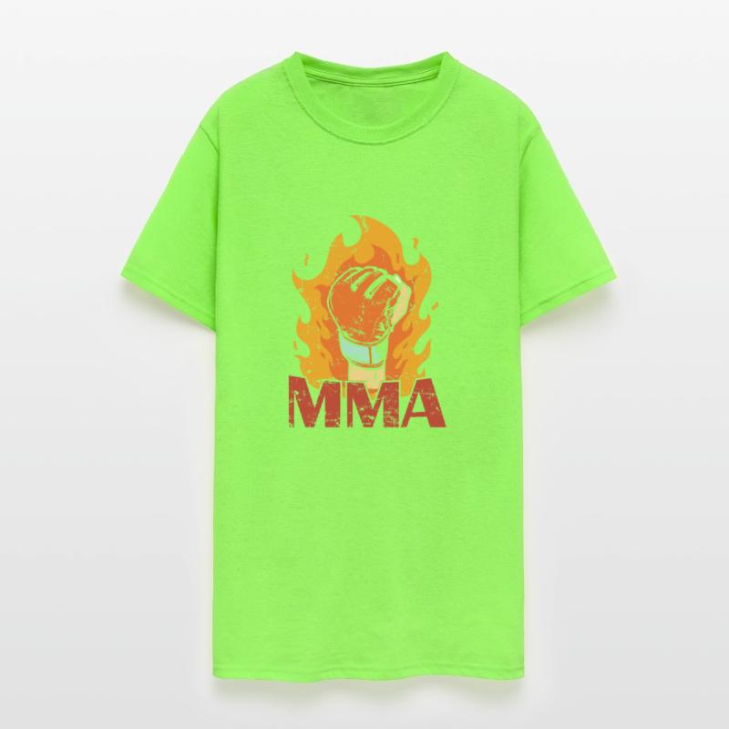 MMA burning Boxing Glove with Fire
