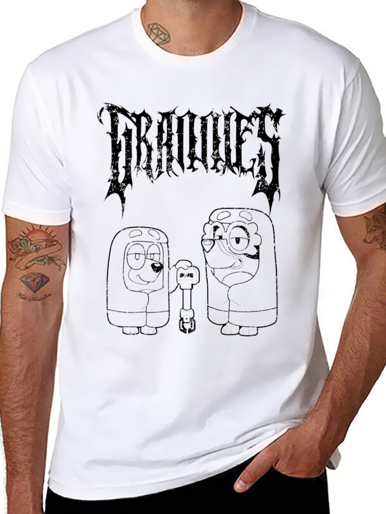 Groovies Black Graphic Tee