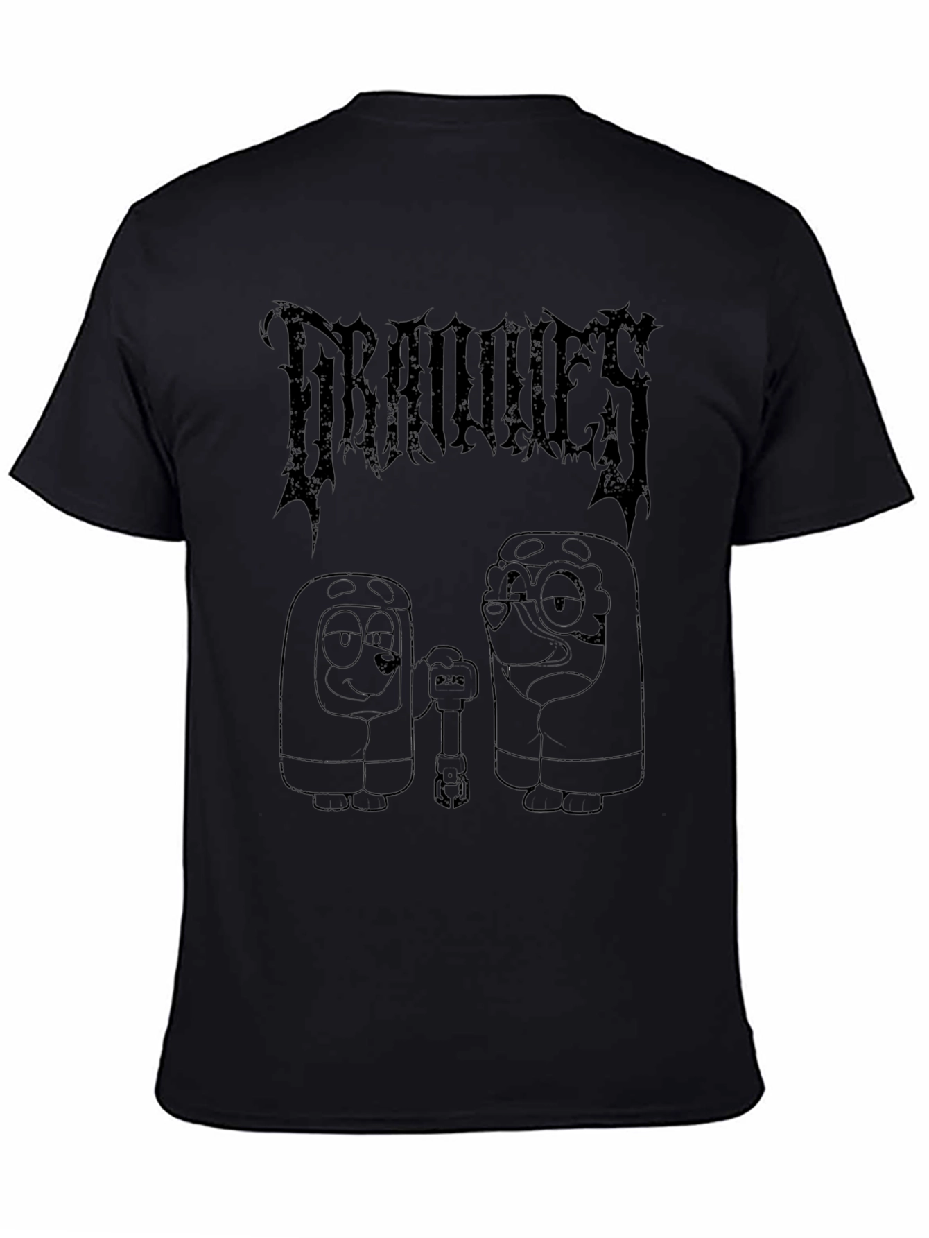Groovies Black Graphic Tee