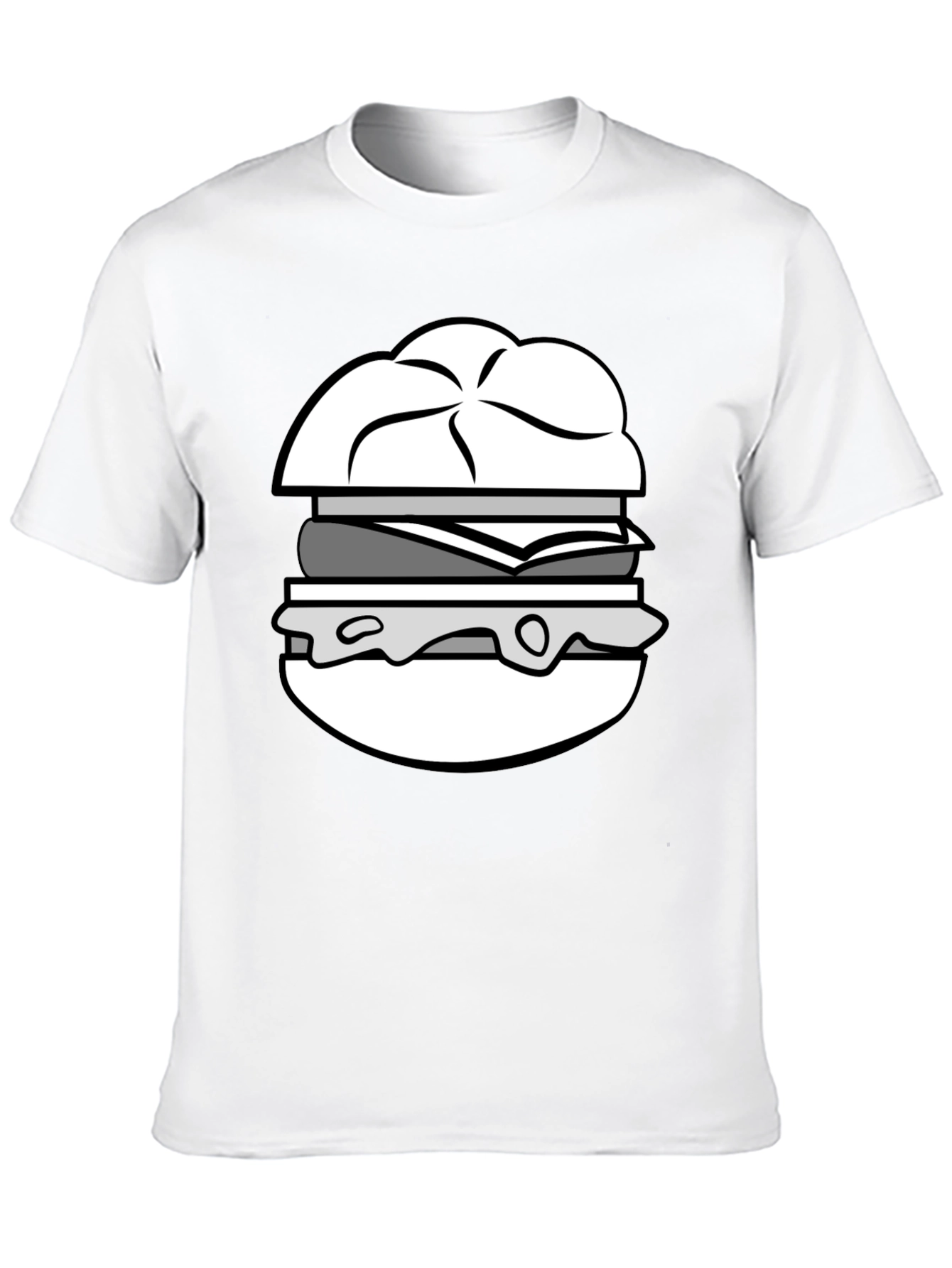 Burger Graphic Tee - Unisex Foodie T-Shirt
