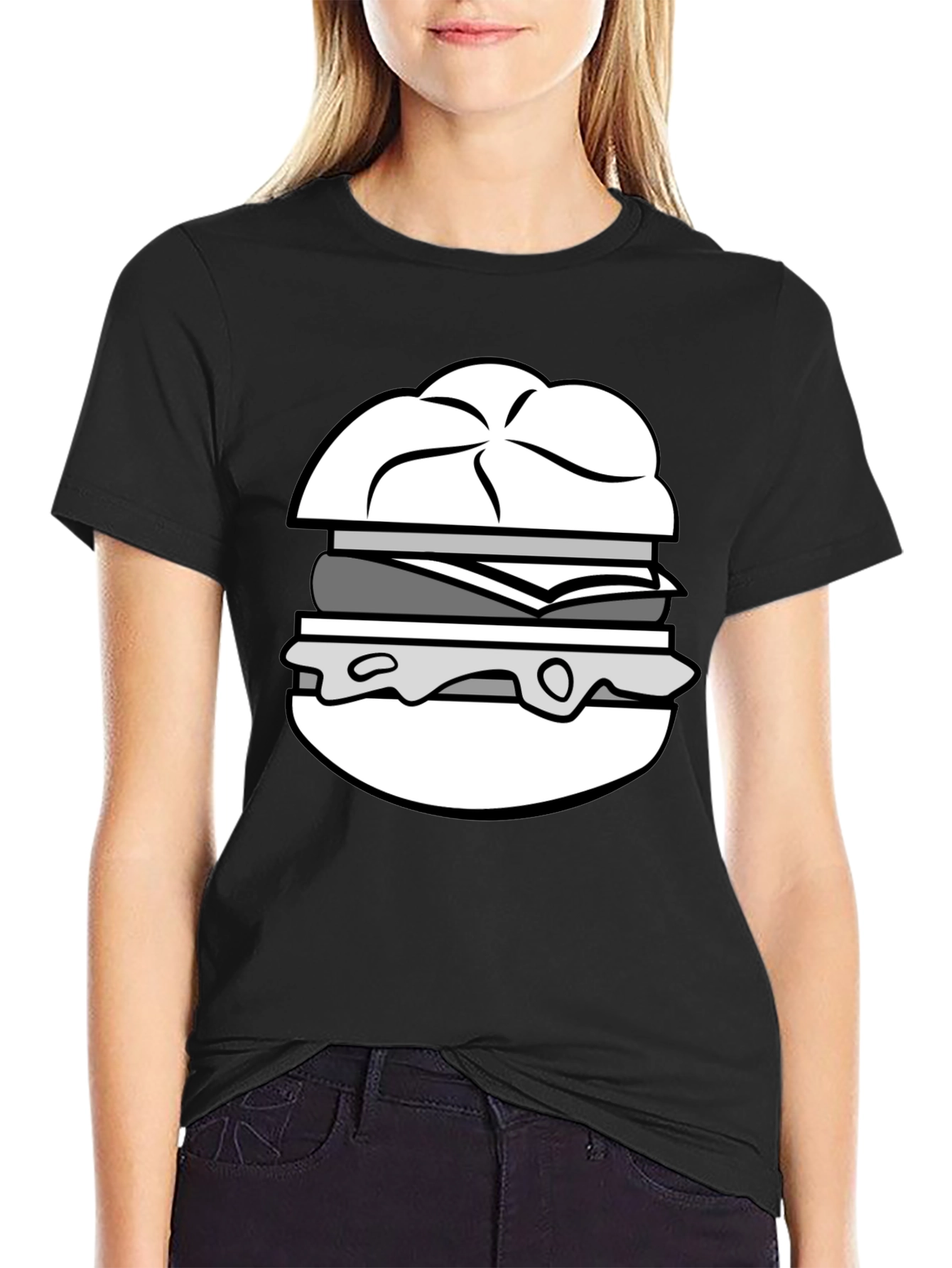 Burger Graphic Tee - Unisex Foodie T-Shirt