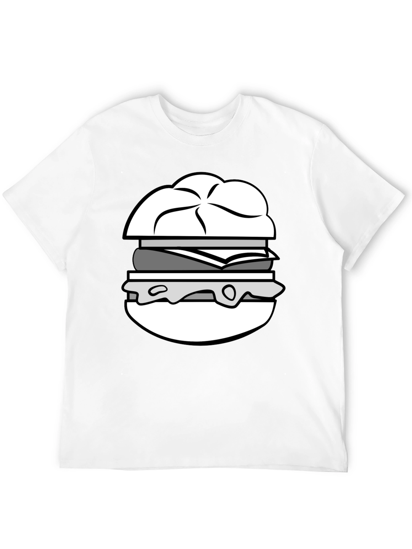 Burger Graphic Tee - Unisex Foodie T-Shirt