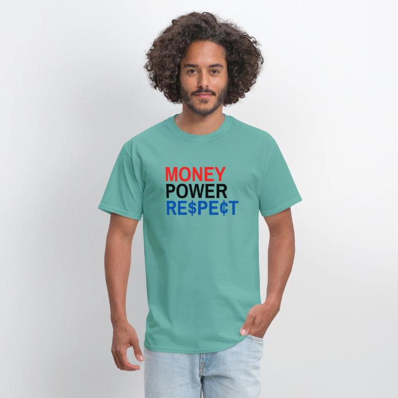 Money Power Respect (Red Black & Blue with $ & ¢)