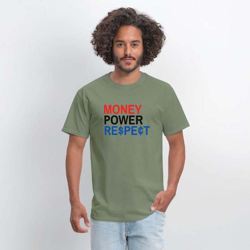 Money Power Respect (Red Black & Blue with $ & ¢)