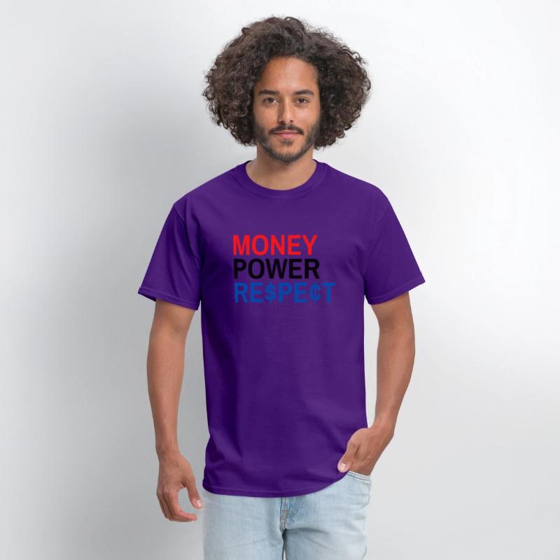 Money Power Respect (Red Black & Blue with $ & ¢)