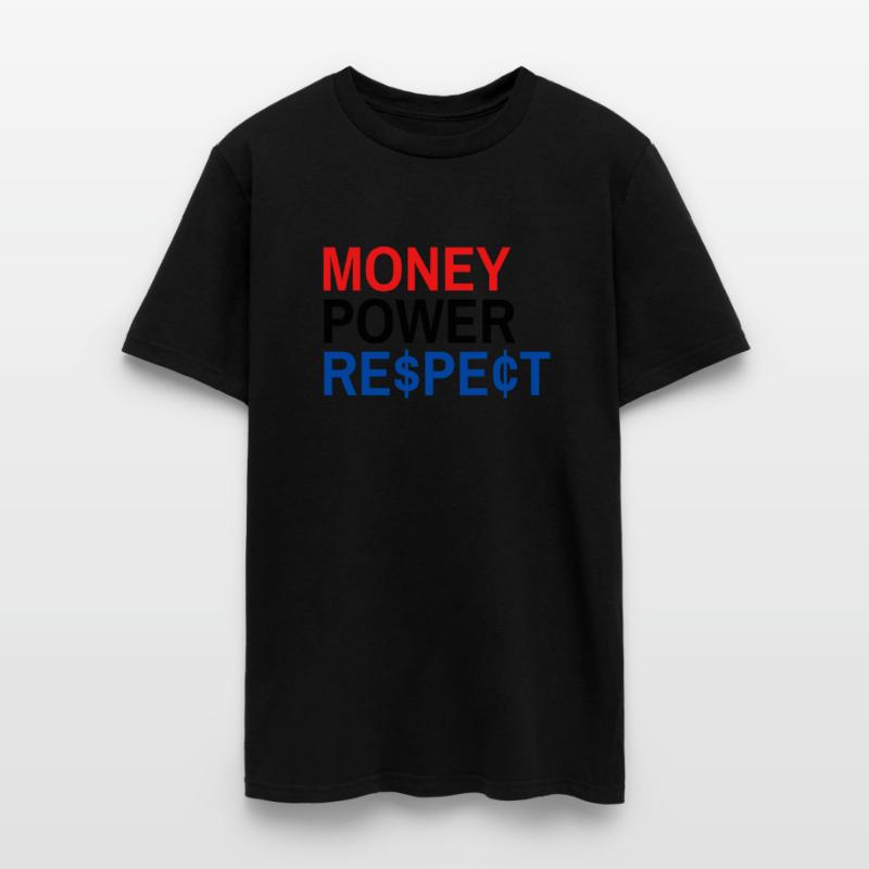 Money Power Respect (Red Black & Blue with $ & ¢)
