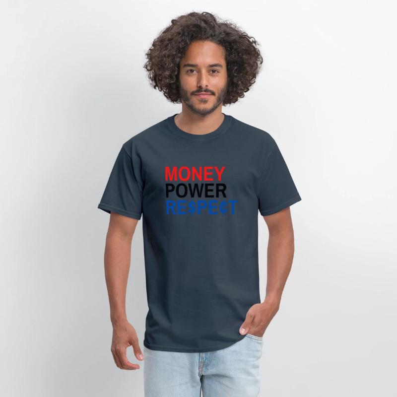 Money Power Respect (Red Black & Blue with $ & ¢)