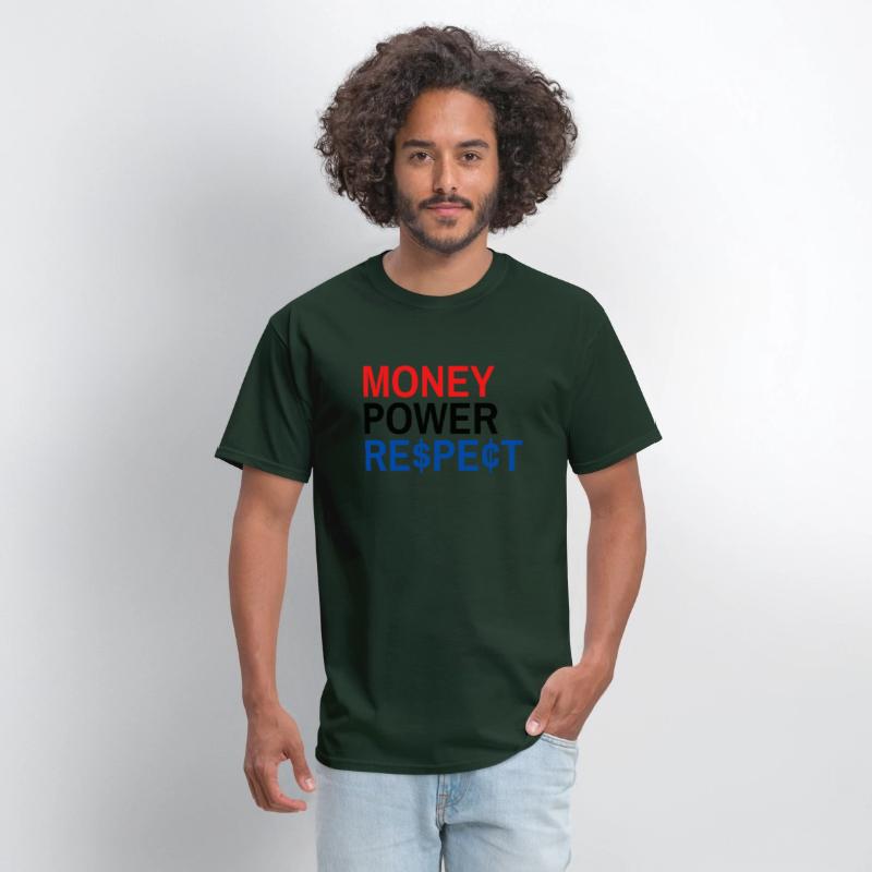 Money Power Respect (Red Black & Blue with $ & ¢)