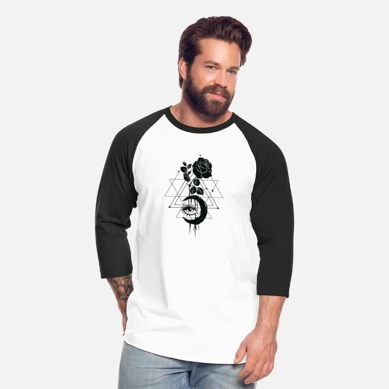 Moon rose and eye in black color