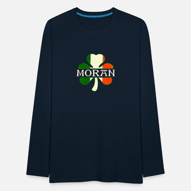 Moran Irish Surname Ireland Flag Shamrock
