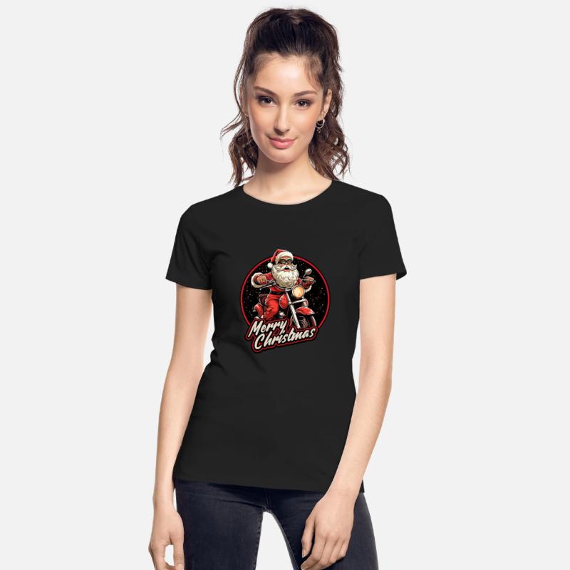 Motorcyclist Santa Claus Motorcycle