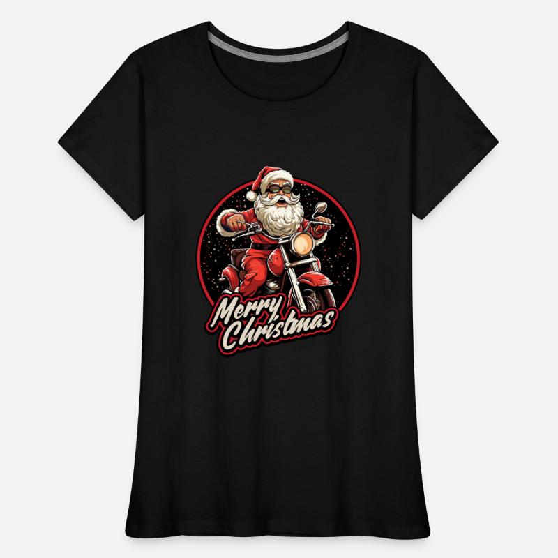 Motorcyclist Santa Claus Motorcycle