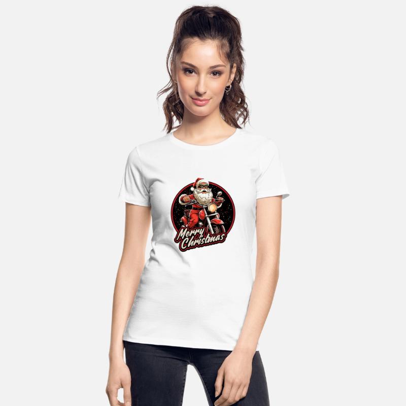 Motorcyclist Santa Claus Motorcycle