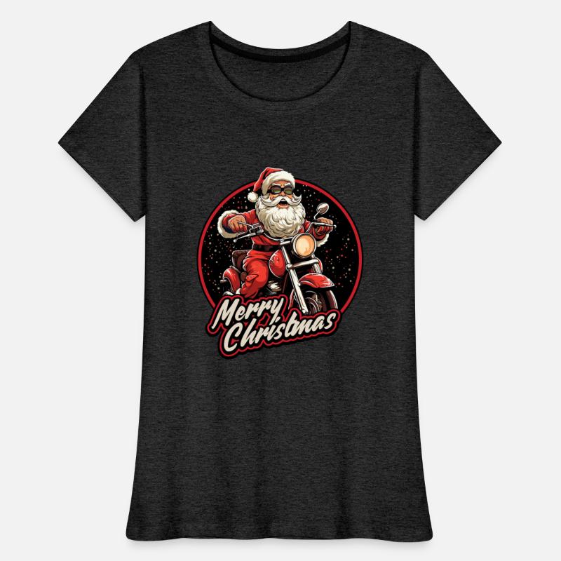 Motorcyclist Santa Claus Motorcycle