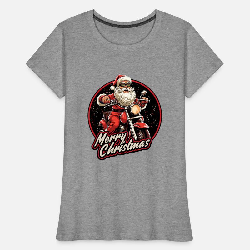 Motorcyclist Santa Claus Motorcycle