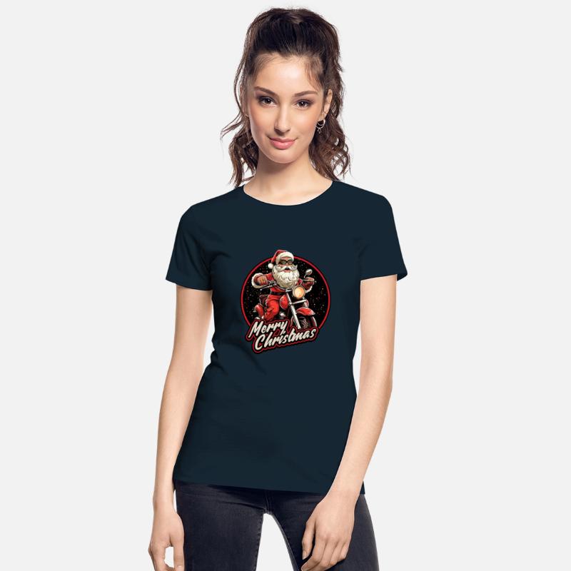 Motorcyclist Santa Claus Motorcycle