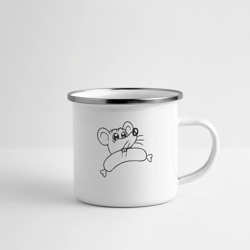 Mouse Big Sausage Eat Hunger BBQ Barbecue Funny